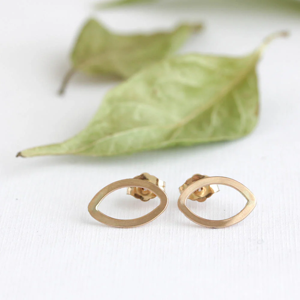 Cat's Eye Post Earrings - Image 3