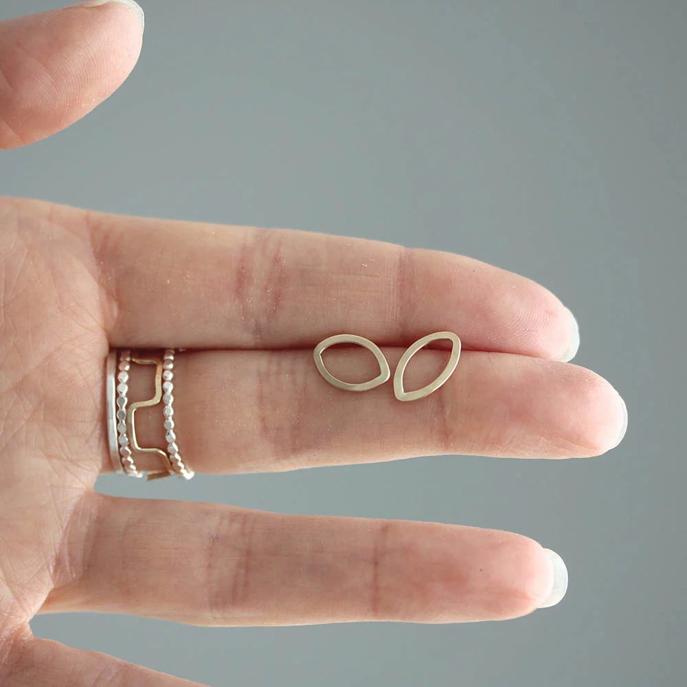 Cat's Eye Post Earrings - Image 5