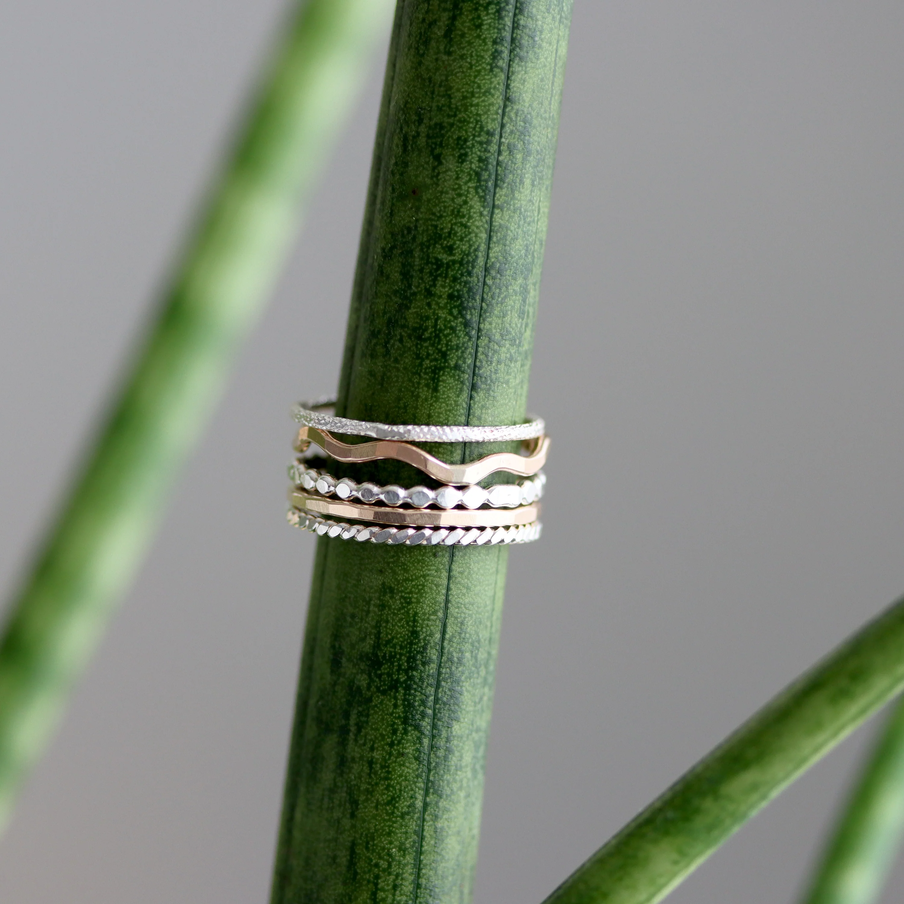 One Of Each Stack: Set of 5 Stacking Rings - Image 5