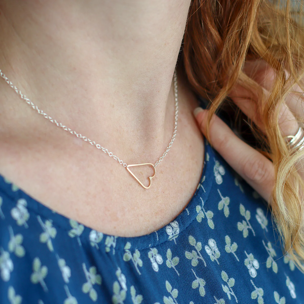 Sideways Heart Necklace - Image 4