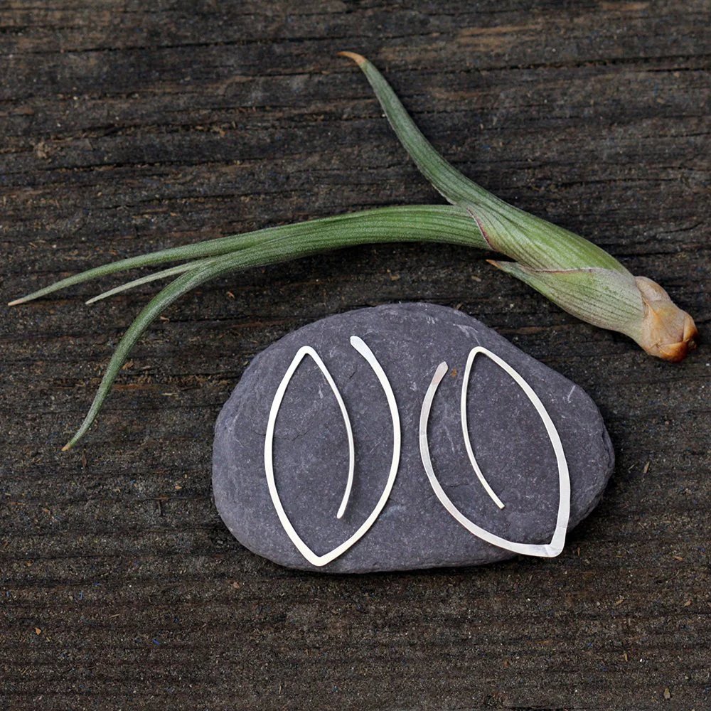 Winter Leaf Hoops - Image 4