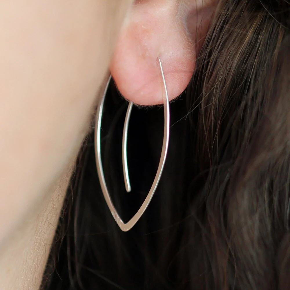 Winter Leaf Hoops - Image 5